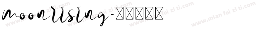 moonrising字体转换