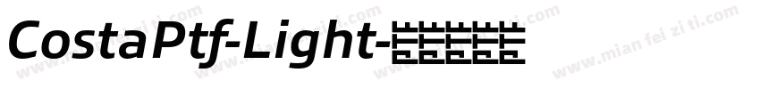 CostaPtf-Light字体转换