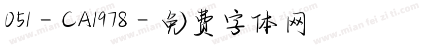 051-CA1978字体转换