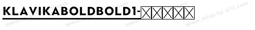 KlavikaBoldBold1字体转换