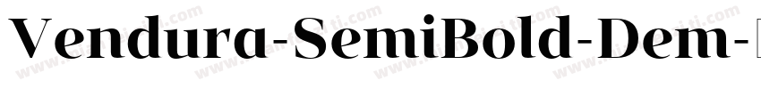 Vendura-SemiBold-Dem字体转换