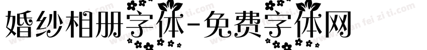 婚纱相册字体字体转换