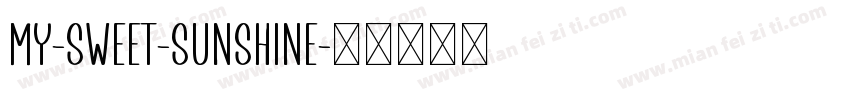 My-Sweet-Sunshine字体转换