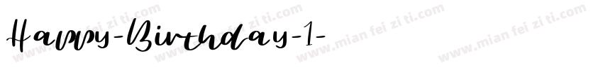 Happy-Birthday-1字体转换