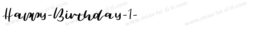 Happy-Birthday-1字体转换