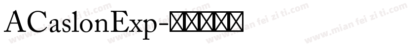 ACaslonExp字体转换