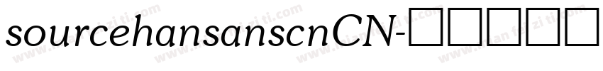 sourcehansanscnCN字体转换