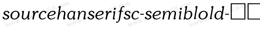 sourcehanserifsc-semiblold字体转换