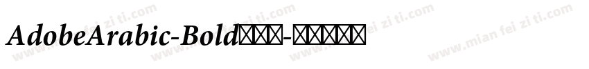 AdobeArabic-Bold转换器字体转换