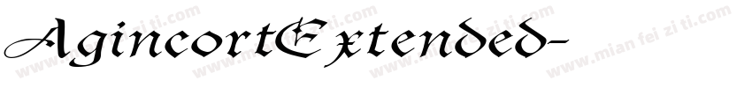 AgincortExtended字体转换