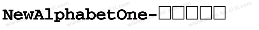 NewAlphabetOne字体转换