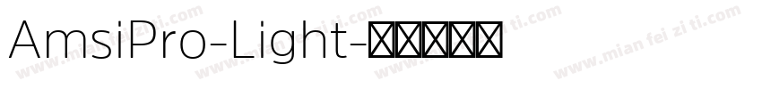 AmsiPro-Light字体转换