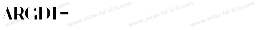 ARGDT字体转换