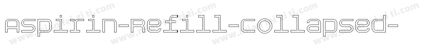 Aspirin-Refill-Collapsed字体转换