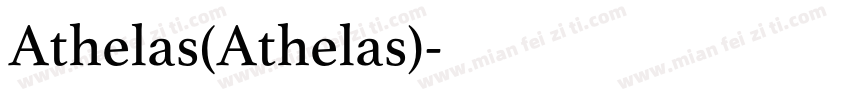 Athelas(Athelas)字体转换