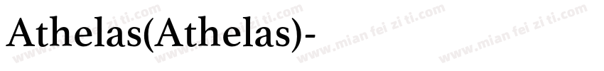 Athelas(Athelas)字体转换