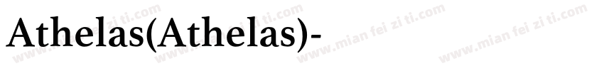 Athelas(Athelas)字体转换