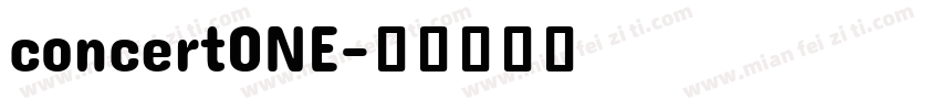 concertONE字体转换