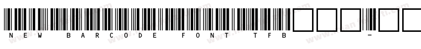 New_Barcode_Font_tfb生成器字体转换