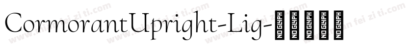 CormorantUpright-Lig字体转换