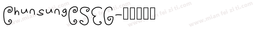 ChunsungCSEG字体转换