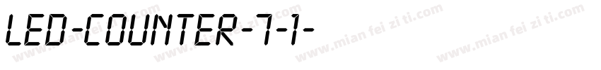 led-counter-7-1字体转换