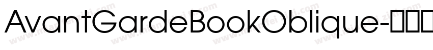 AvantGardeBookOblique字体转换