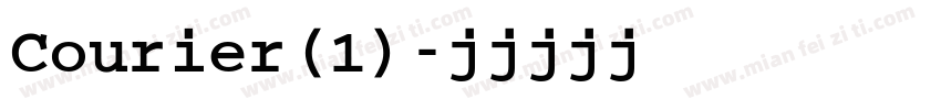 Courier(1)字体转换