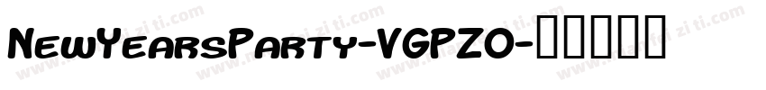 NewYearsParty-VGPZ0字体转换