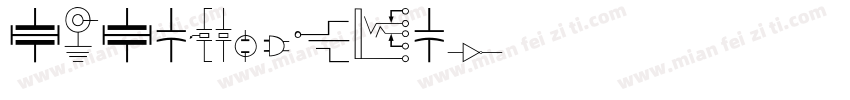 electronic字体转换