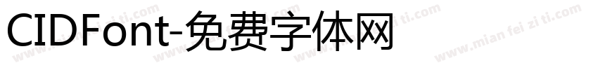 CIDFont字体转换