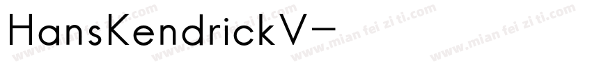 HansKendrickV字体转换