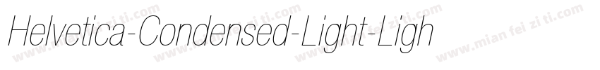 Helvetica-Condensed-Light-Light字体转换