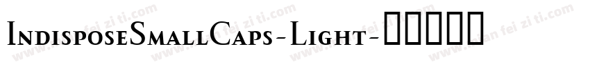 IndisposeSmallCaps-Light字体转换