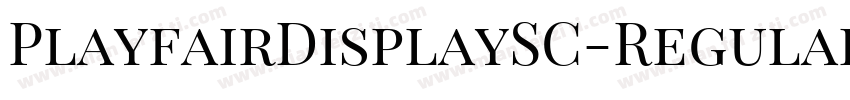 PlayfairDisplaySC-Regular字体转换