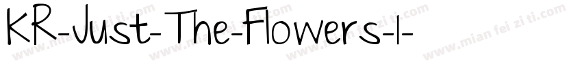 KR-Just-The-Flowers-1字体转换