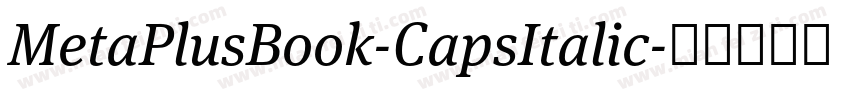 MetaPlusBook-CapsItalic字体转换