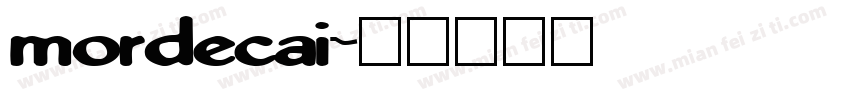 mordecai字体转换