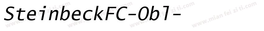 SteinbeckFC-Obl字体转换