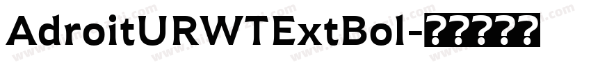 AdroitURWTExtBol字体转换