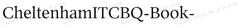 CheltenhamITCBQ-Book字体转换