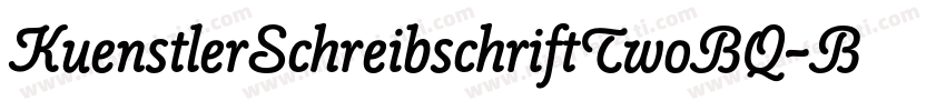 KuenstlerSchreibschriftTwoBQ-Bold字体转换