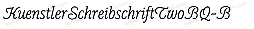 KuenstlerSchreibschriftTwoBQ-Bold字体转换