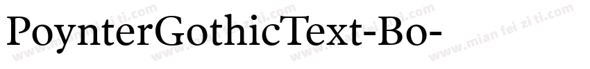 PoynterGothicText-Bo字体转换