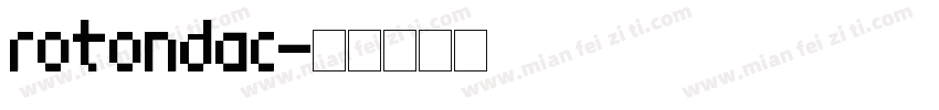 rotondac字体转换