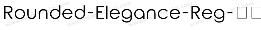 Rounded-Elegance-Reg字体转换