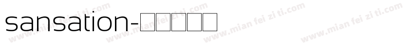 sansation字体转换