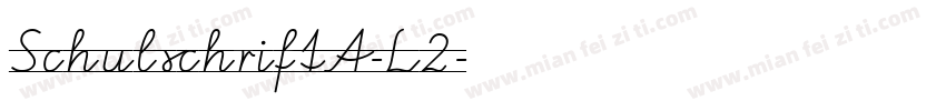 SchulschriftA-L2字体转换