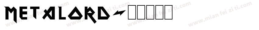 METALORD字体转换