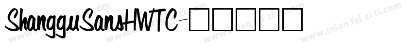 ShangguSansHWTC字体转换